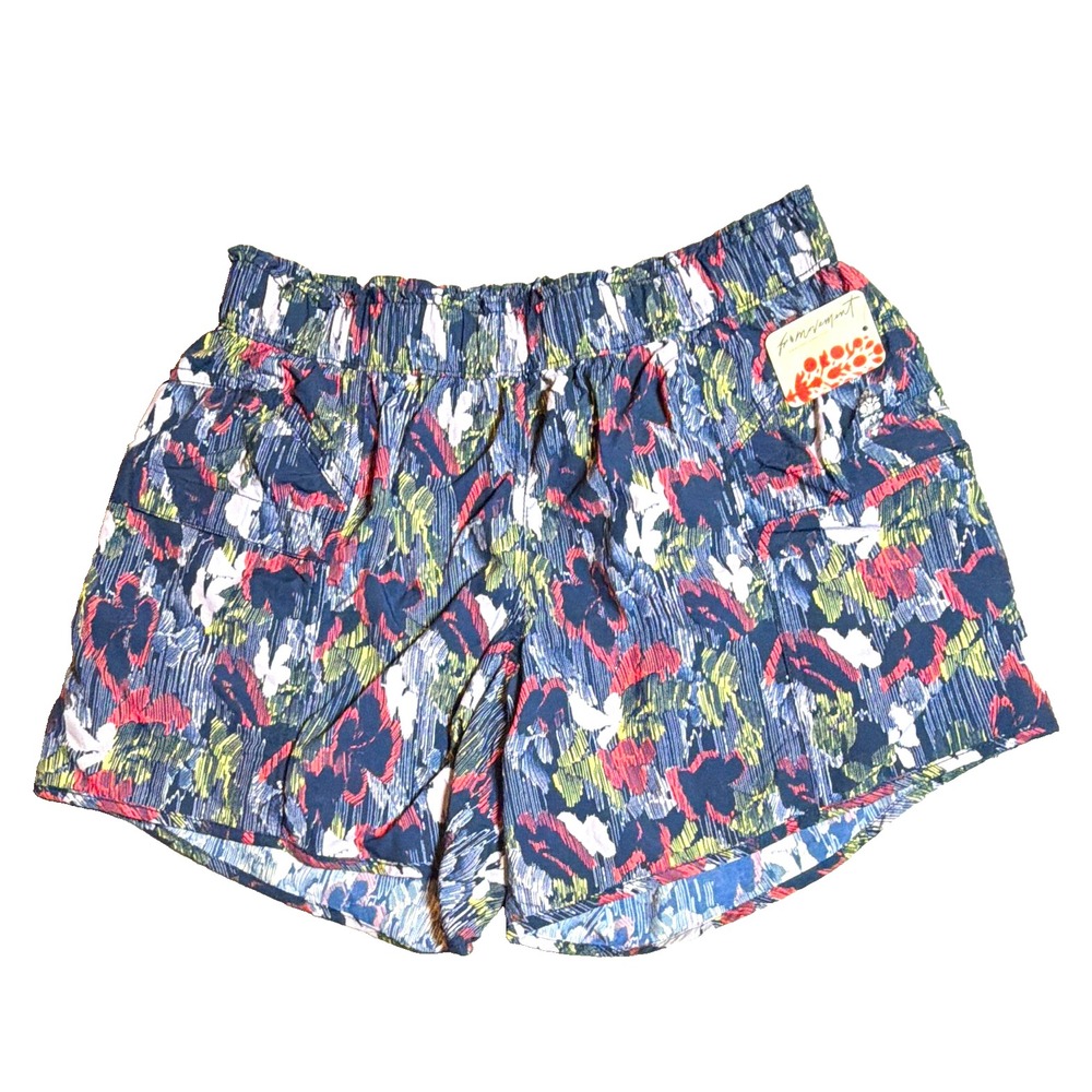 FP Movement Women's Multicolor Floral Pull-On Elastic Waist Shorts SIZE XS NWT